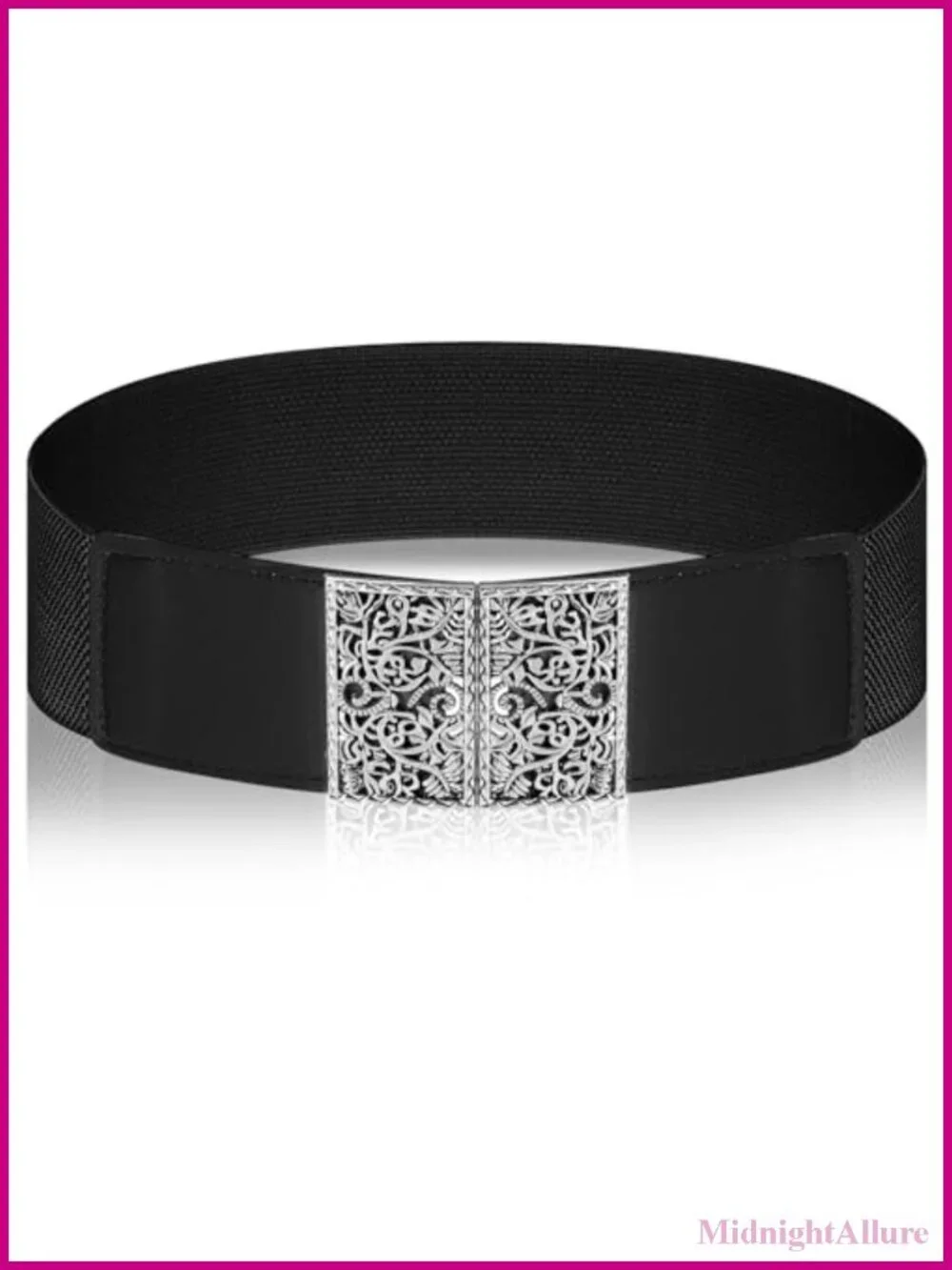 Women's Adjustable Elastic Belt Wide Stretchy Waist Belt for Pants